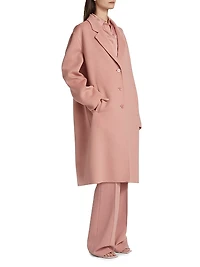 Virgin Wool Single-Breasted Coat