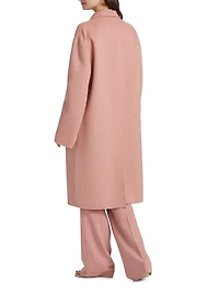 Virgin Wool Single-Breasted Coat