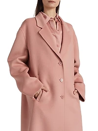 Virgin Wool Single-Breasted Coat