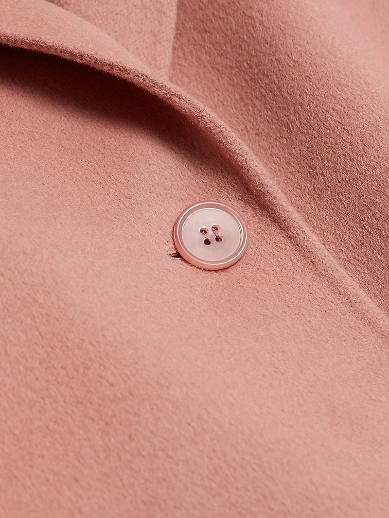 Virgin Wool Single-Breasted Coat