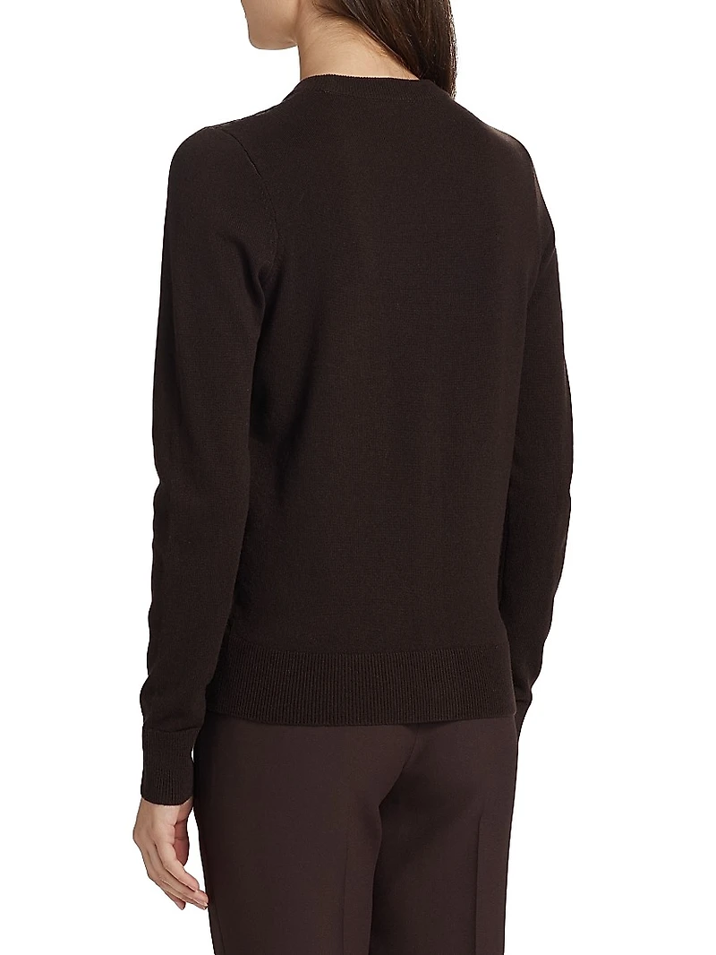 Lace & Cashmere V-Neck Cardigan