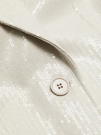Georgina Sequined Single-Breasted Blazer