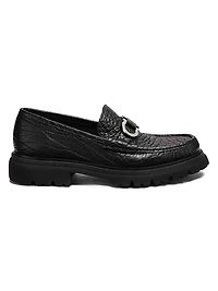Cocoon Gancini Leather Lug-Sole Loafers