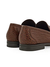 Caspian Grained Leather Loafers
