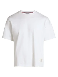 RWB Trim Oversized Cotton Crewneck T-Shirt