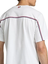 RWB Trim Oversized Cotton Crewneck T-Shirt