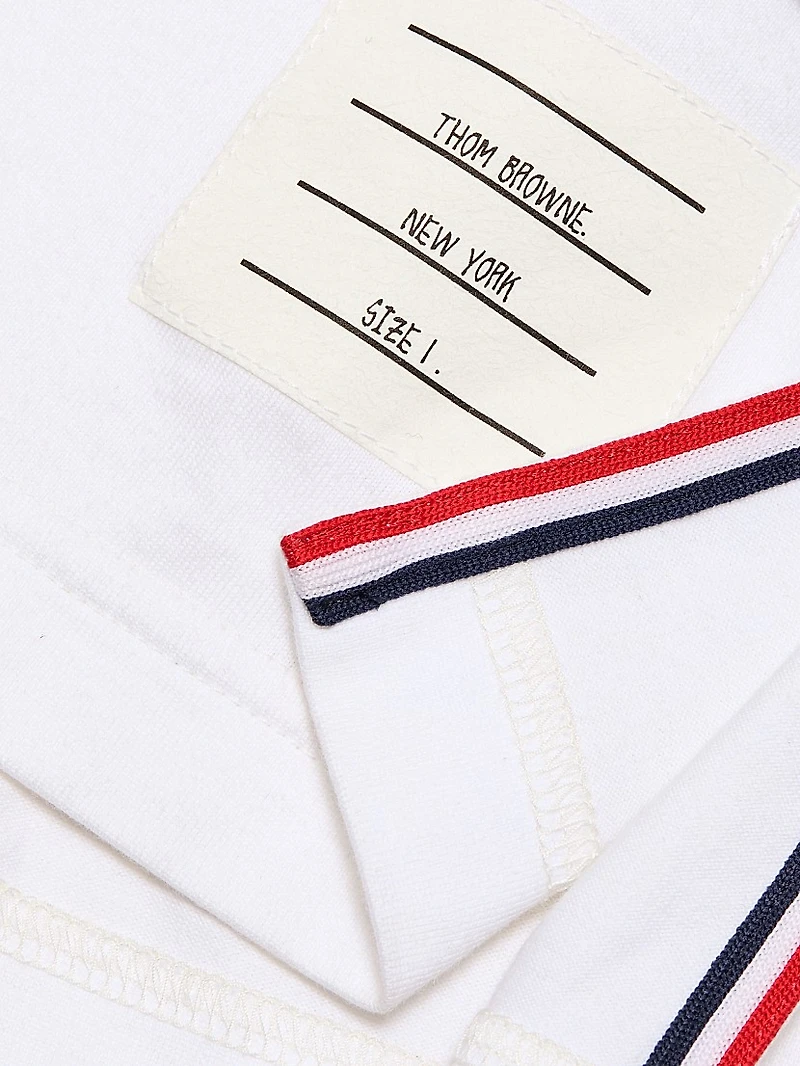 RWB Trim Oversized Cotton Crewneck T-Shirt
