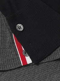 Fun Mix 4-Bar Wool Jersey Polo Shirt