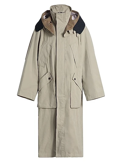 Waxed Cotton Hooded Parka
