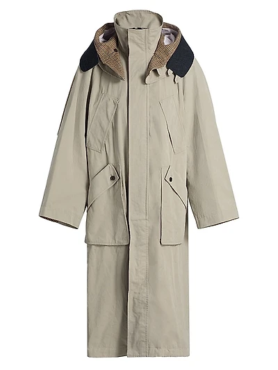 Waxed Cotton Hooded Parka