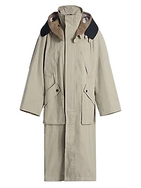 Waxed Cotton Hooded Parka