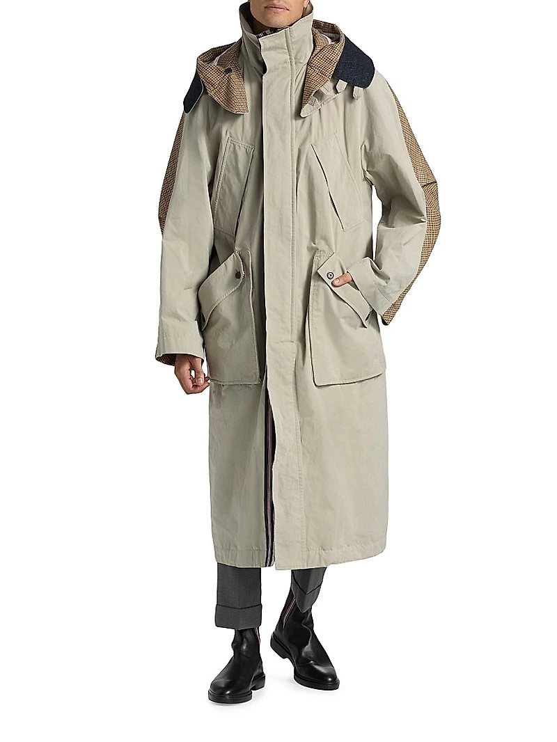 Waxed Cotton Hooded Parka