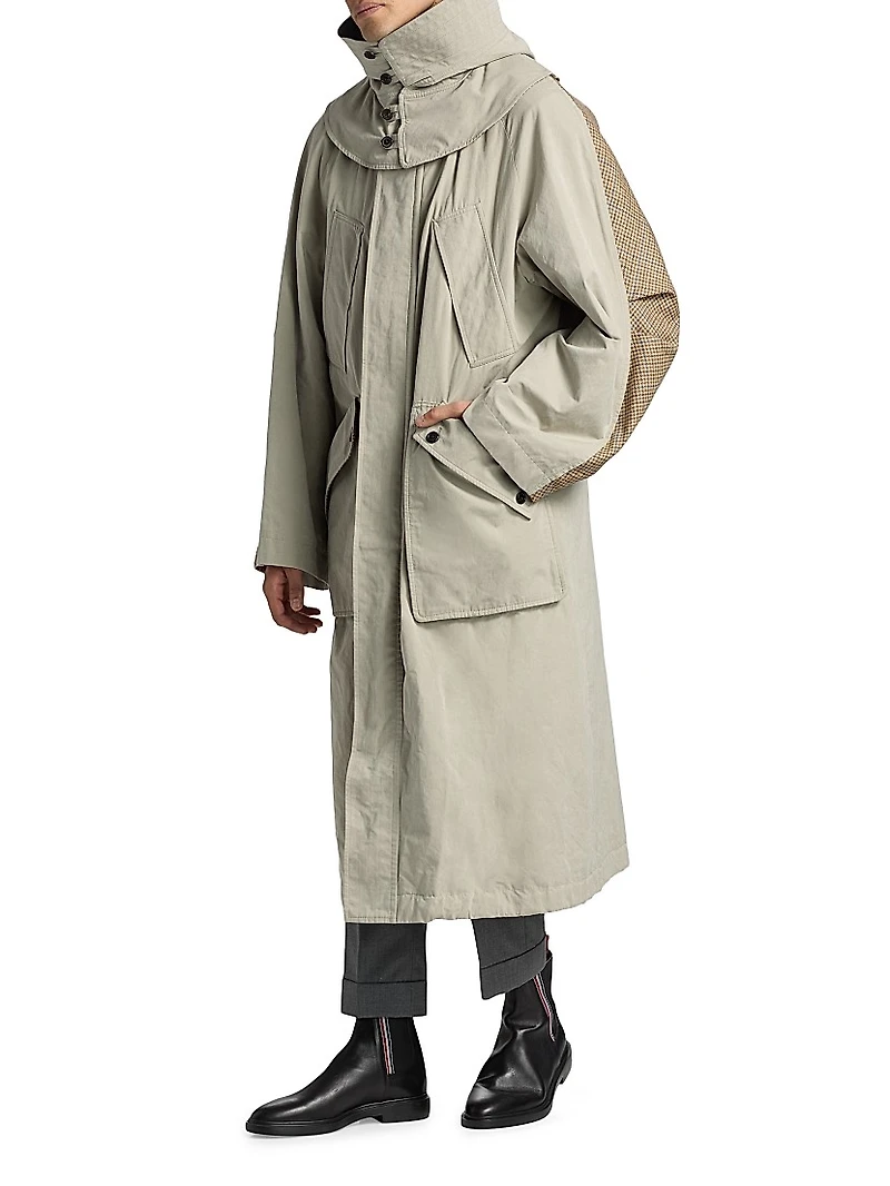 Waxed Cotton Hooded Parka