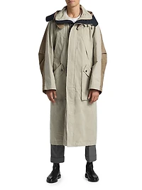 Waxed Cotton Hooded Parka