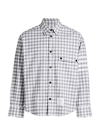 Gingham-Check Flannel Shirt