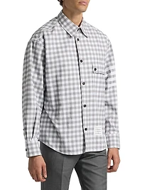 Gingham-Check Flannel Shirt