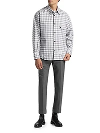 Gingham-Check Flannel Shirt