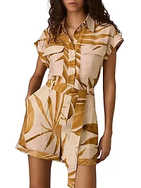 Harri Printed Utility Romper