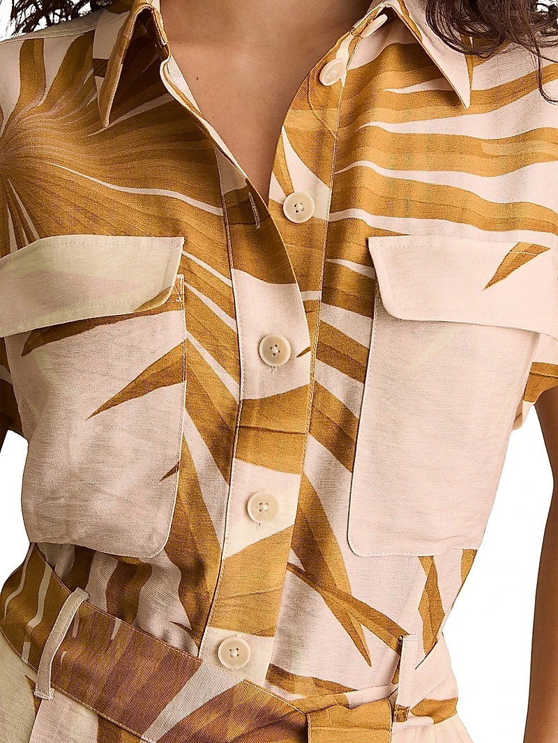 Harri Printed Utility Romper