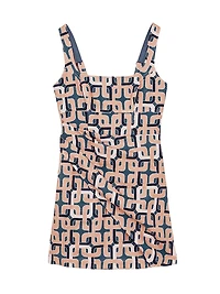 Simone Chain-Print Minidress