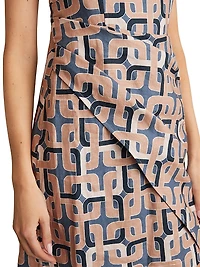 Simone Chain-Print Minidress