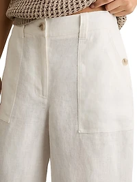 Ashby Linen Wide-Leg Trousers