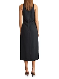 Pari V-Neck Midi Shift Dress