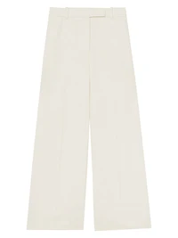 Devon Linen-Blend Wide-Leg Trousers