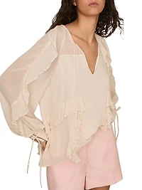 Zaria Ruffle Top