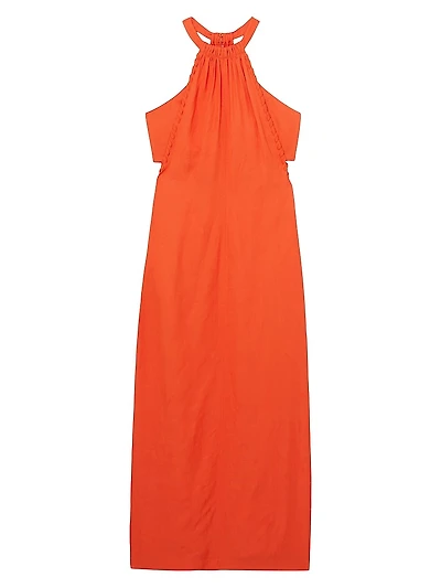Erika Craft-Stitch Halterneck Dress