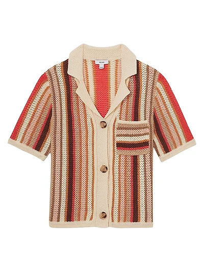 Candy Striped Polo Sweater