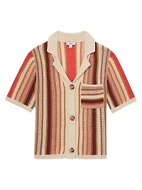 Candy Striped Polo Sweater