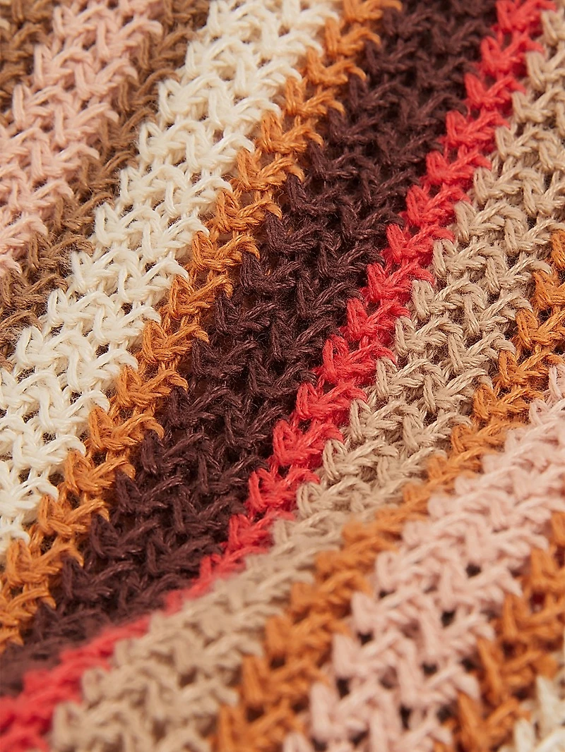 Candy Striped Polo Sweater