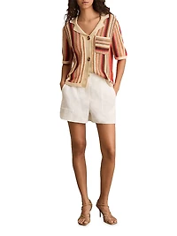 Candy Striped Polo Sweater