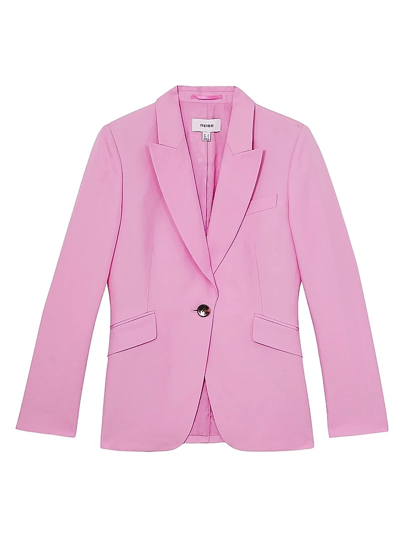 Raine One-Button Blazer