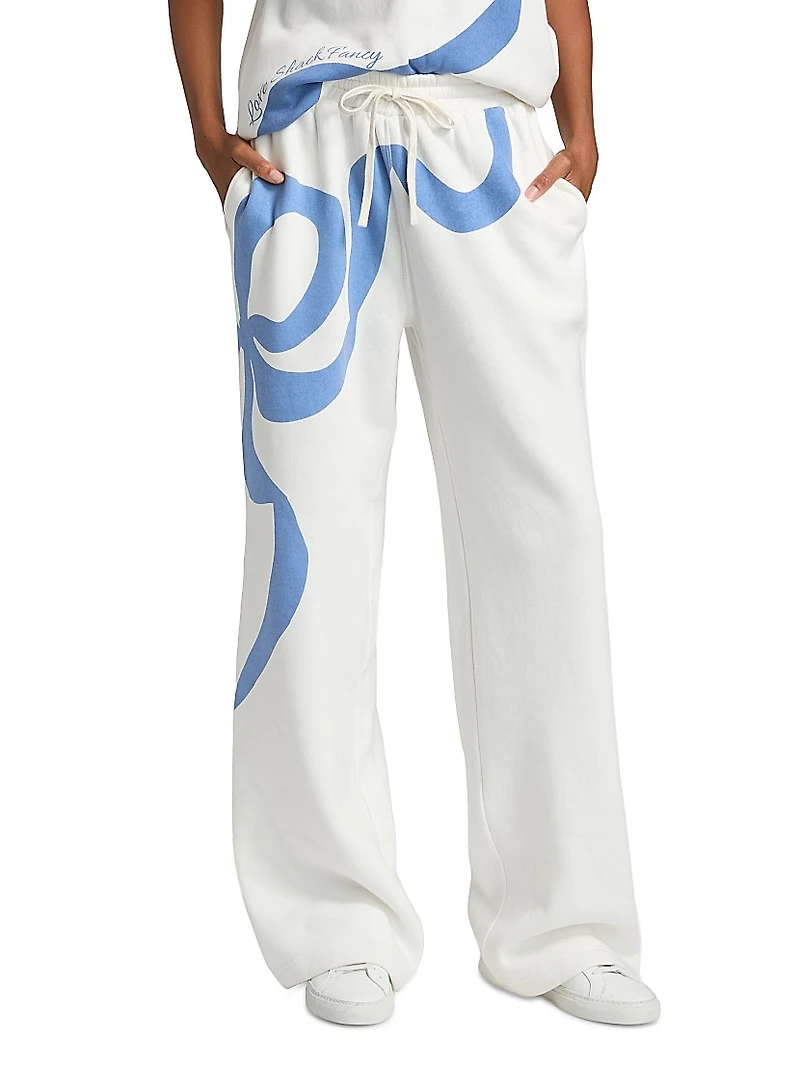 LoveShackFancy x Visit Savannah Elma Bow Sweatpants