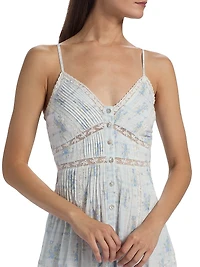 LoveShackFancy x Visit Savannah Esilda Floral Printed Midi-Dress