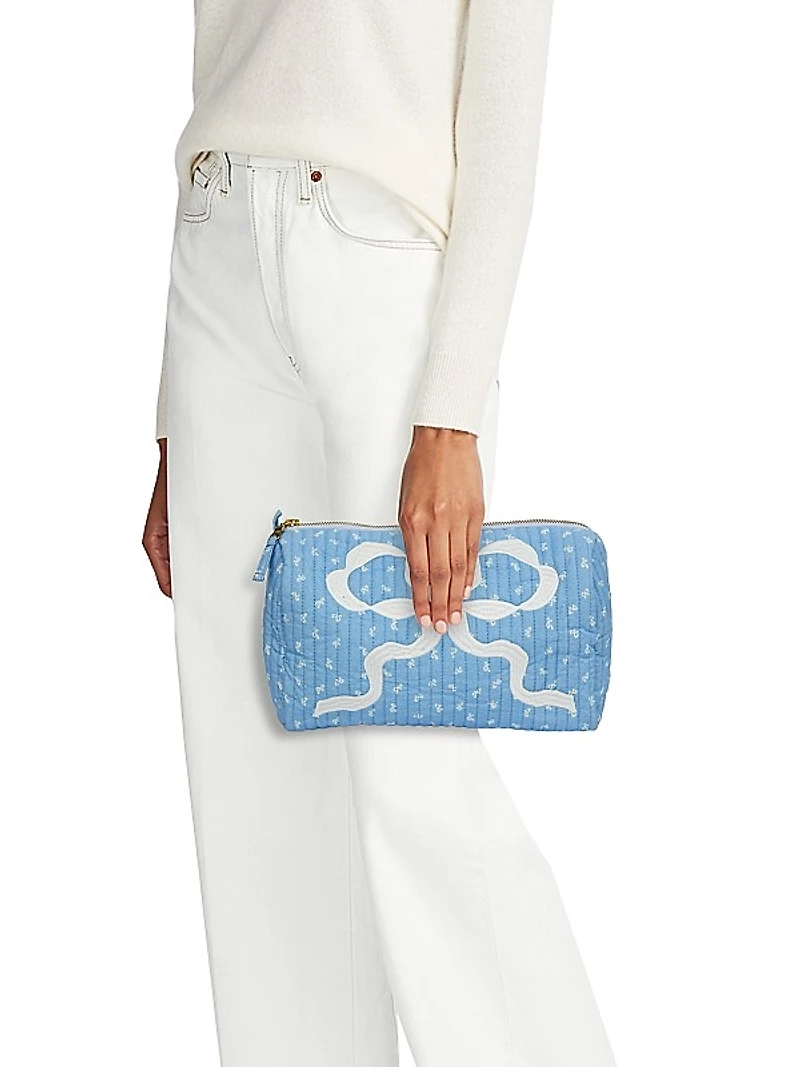 LoveShackFancy x Visit Savannah Octavia Bow Zip Pouch