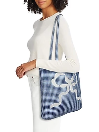 LoveShackFancy x Visit Savannah Henderson Bow Gingham Tote