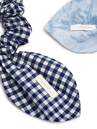 LoveShackFancy x Visit Savannah Toscana Gingham Scrunchies