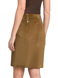 Soft Suede Pencil Skirt