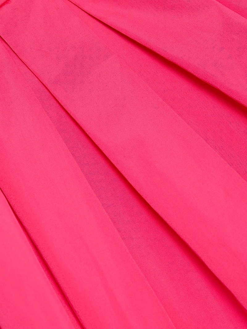 Cotton Poplin Fit & Flare Midi-Dress