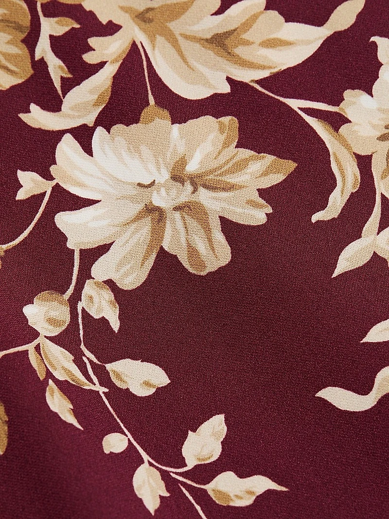 Rose Charmeuse Sheath Dress