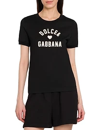 Italian Tailoring Logo Cotton T-Shirt