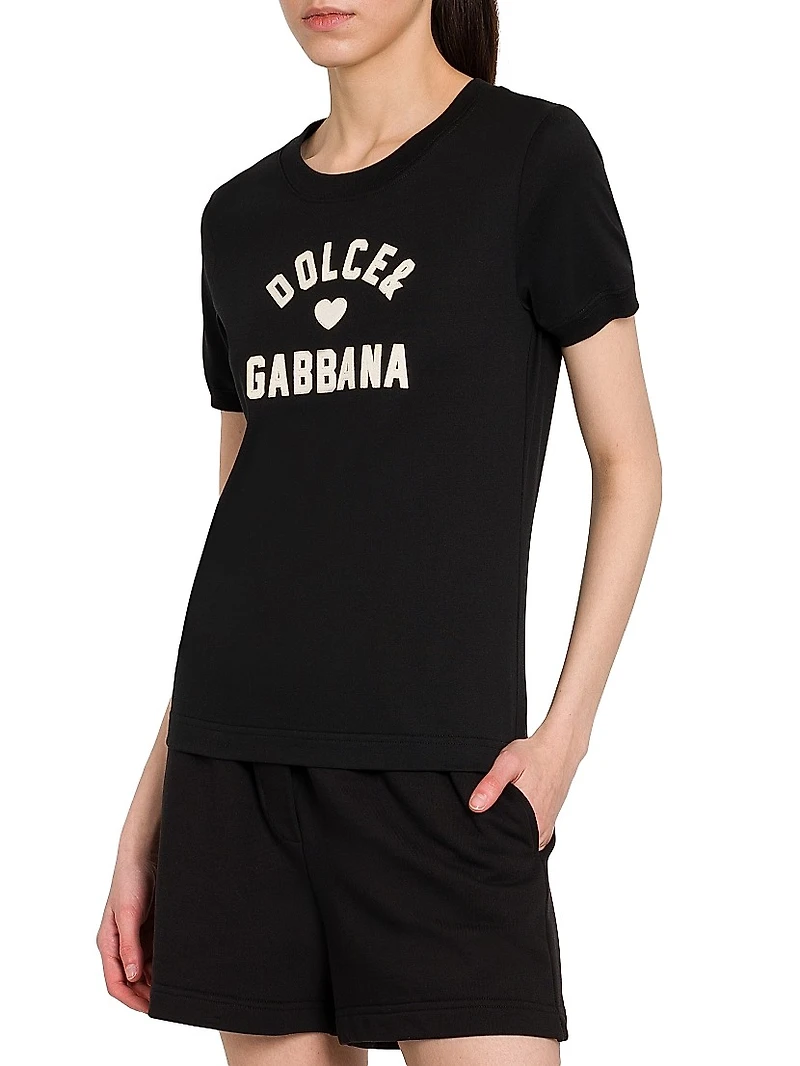 Italian Tailoring Logo Cotton T-Shirt