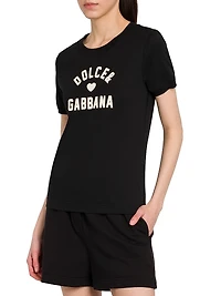 Italian Tailoring Logo Cotton T-Shirt