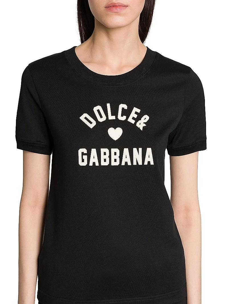 Italian Tailoring Logo Cotton T-Shirt