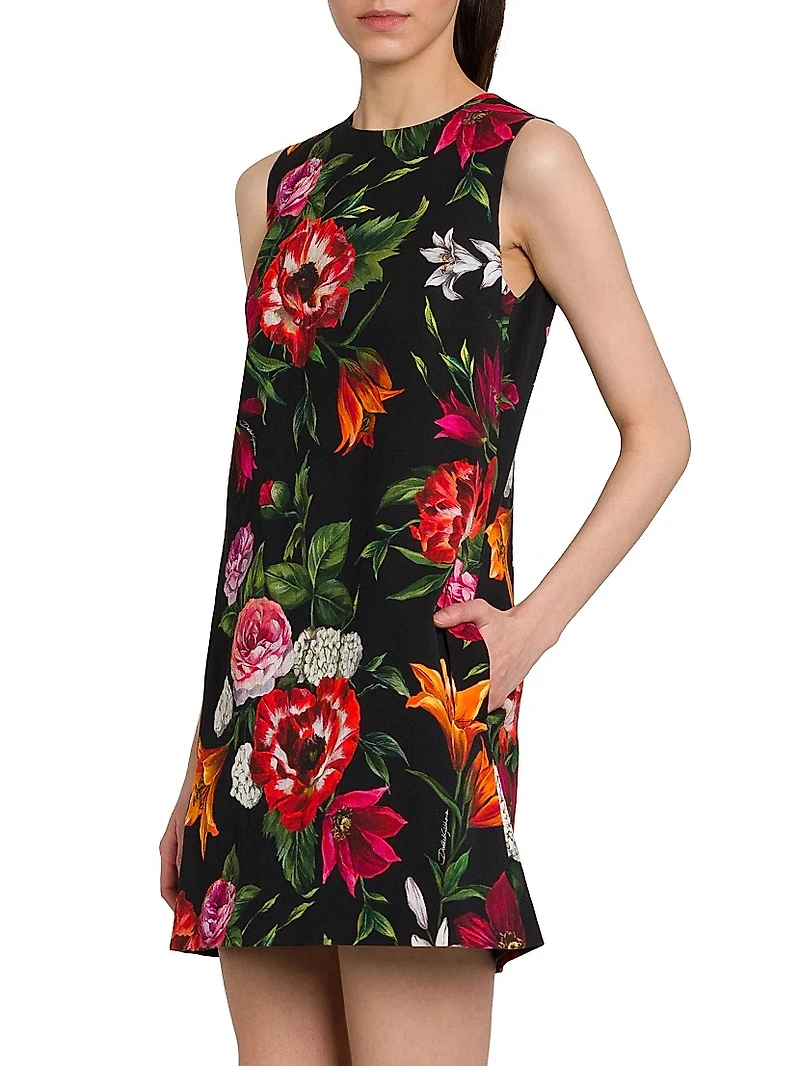 Rafia Fiori Floral Minidress