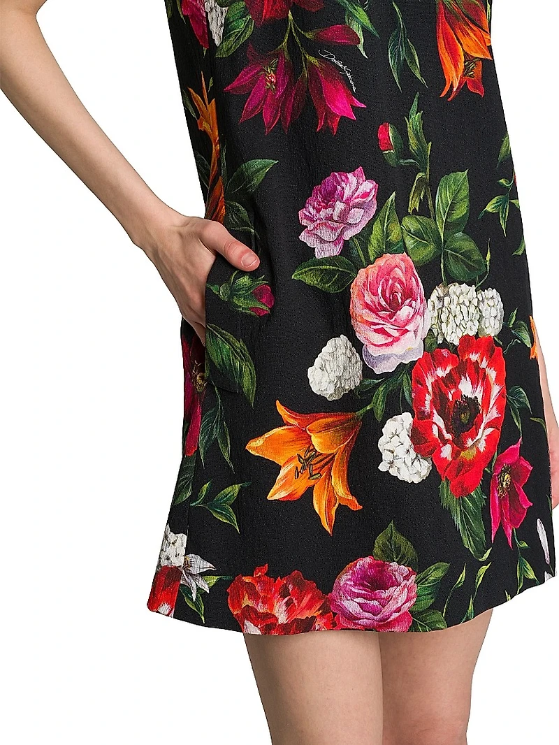 Rafia Fiori Floral Minidress