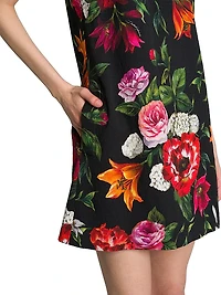Rafia Fiori Floral Minidress